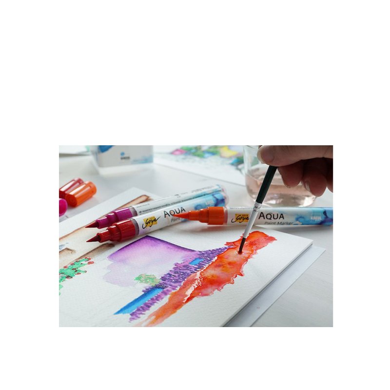 KREUL Aqua Paint Marker SOLO Goya, shop display, refillable, 108 pieces